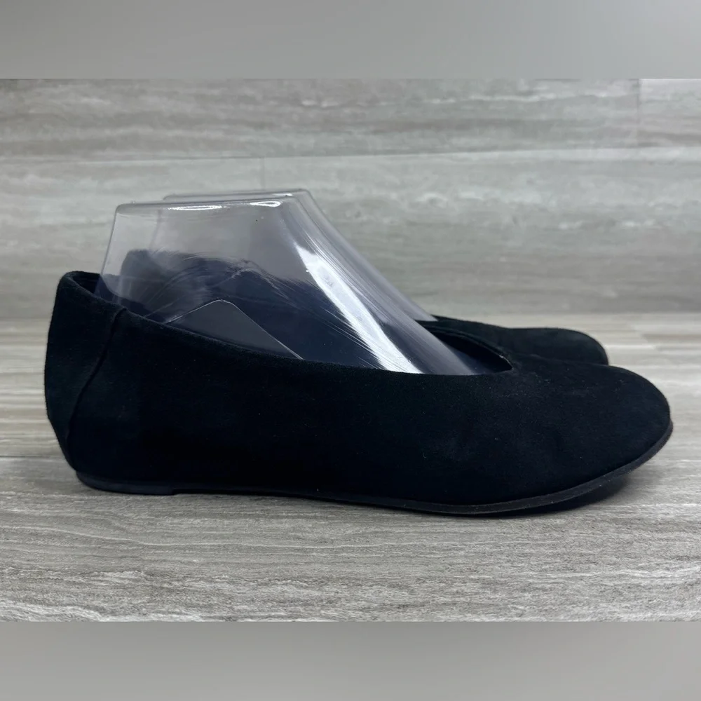 Eileen Fisher Una Hidden Wedge Suede Ballet Loafers Womens Size 7.5